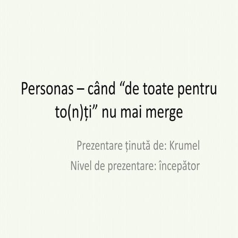 Cum generezi asteptari realiste folosind segmentari de piata si personas