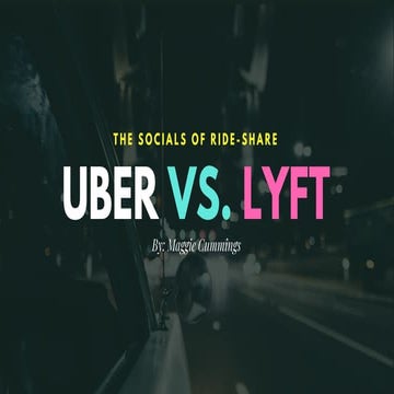 Uber vs. Lyft Brand Comparison