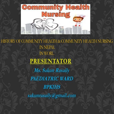 HISTORY OF COMMUNITY