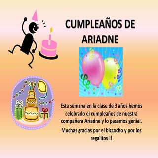 Cumpleaños de ariadne