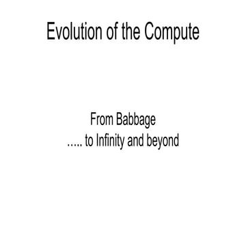 Cumpute   to infinity