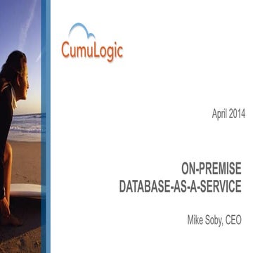 CumuLogic On-Premise Database-as-a-Service