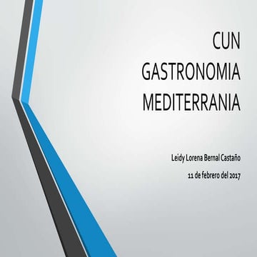 Gastronomía Mediterránea.   