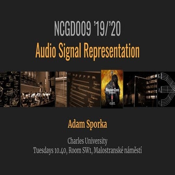 Audio Data Representation (NCGD009)
