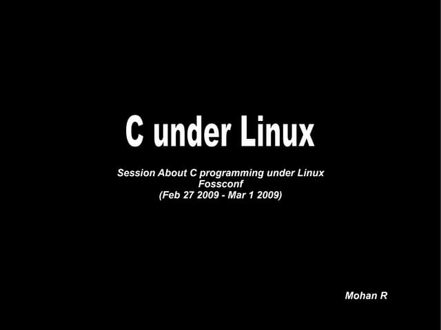C Under Linux