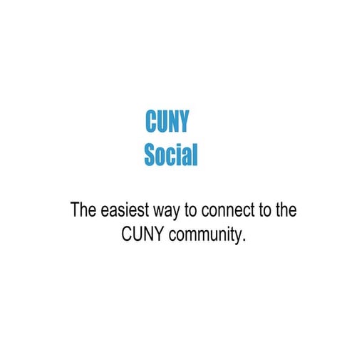 Cuny social | PPT