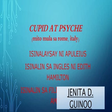 Aralin 1.1: Cupid at Psyche