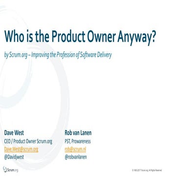 Who is the Product Owner Anyway 