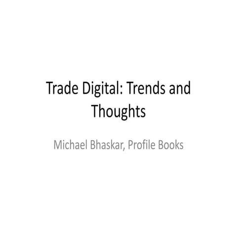 Four trends in digital publishing