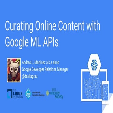 Curating online content with Google ML API 