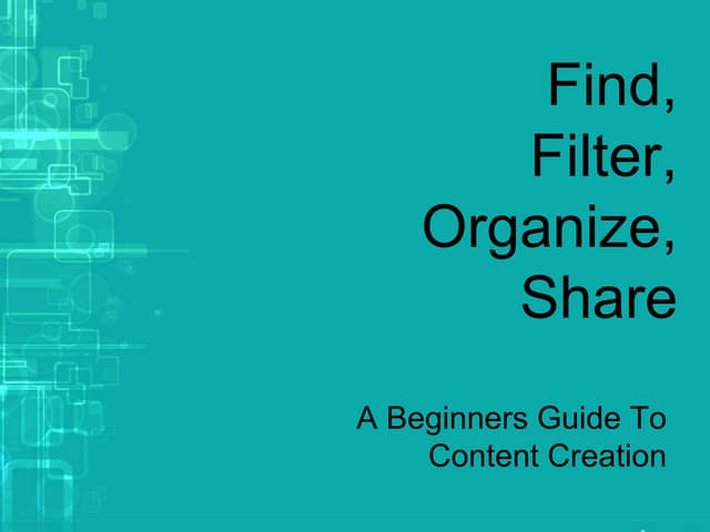 Find, Check, Share
