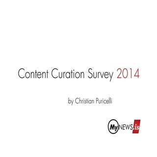 Content Curation Survey 2014