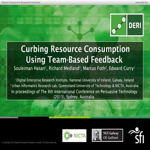 Curbing Resource Consumption Using Team Based Feedback