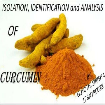 CURCUMIN (Curcuma longa) 