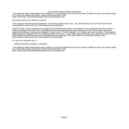 Cure and Prevent Yeast Infections