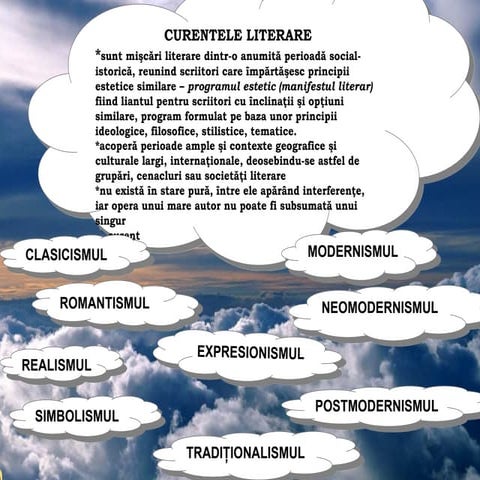 Curenteliterareprezentarepowerpointliteratura