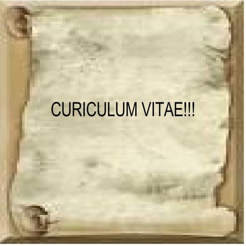 Curriculum Vitae | PPT