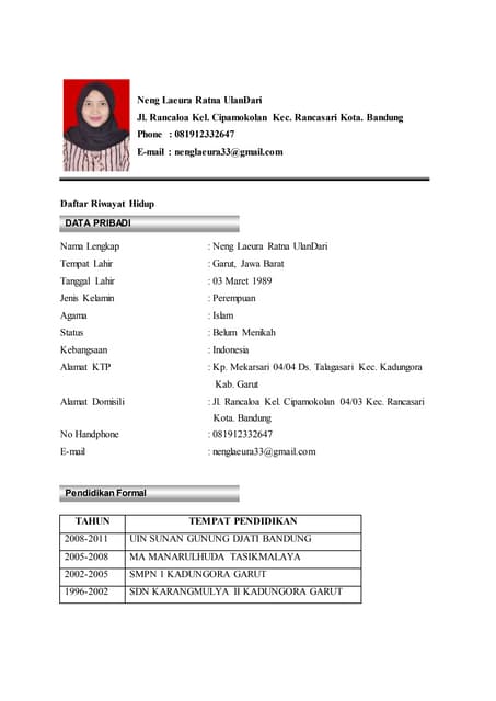 Curriculum vitae | DOC