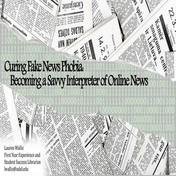 Curing Fake News Phobia - Editable Slides