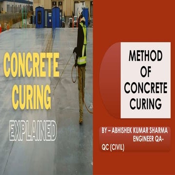Curing of concrete | PPT