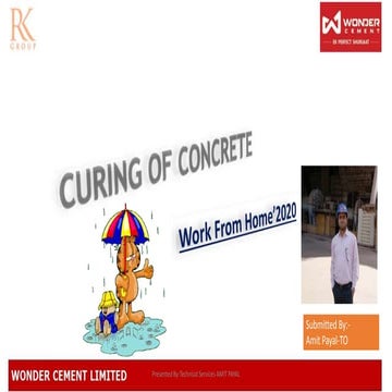 Curing of concrete  Amit payal