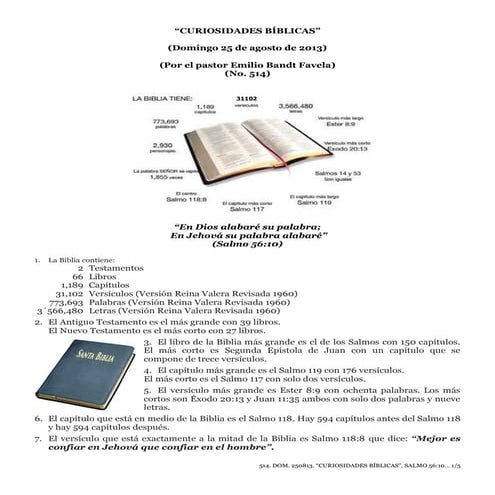 “Curiosidades bíblicas