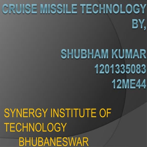 Curise missile-technology-presentation