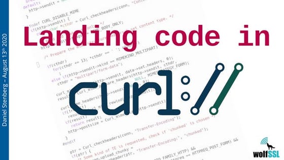 Landing code in curl