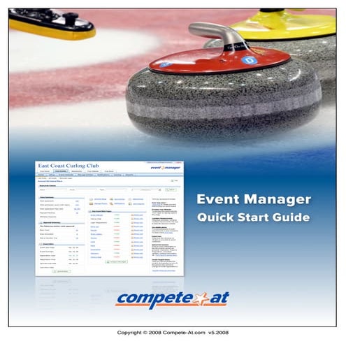 Quick Start Guide: Online Registration with Event Manager for Curling