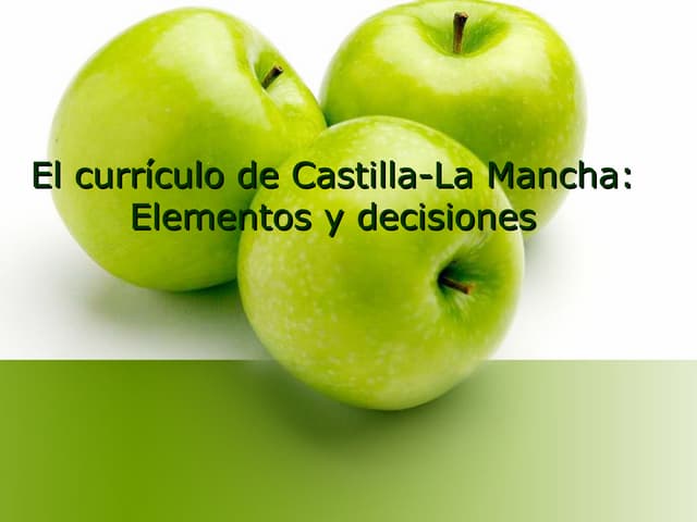 Currículo de Castilla la mancha.