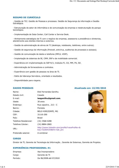 Carta de Apresentação