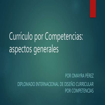Currículo por competencias