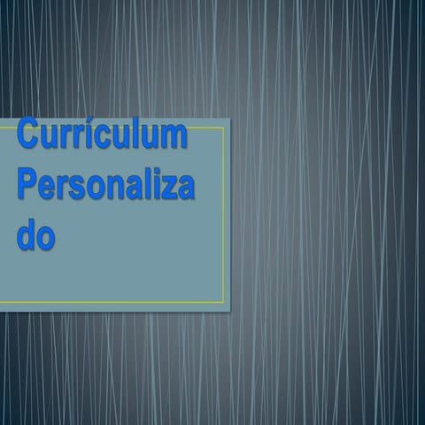 Currículum personalizado