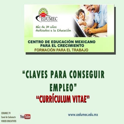 Currículum  Vitae - CEDUMEC