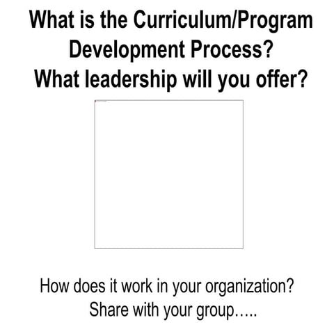 CURRICULUM DEVELOPMENT MODELS GUIDE FOR EDUCATIONAL PROGRAMS OR COURSES ...