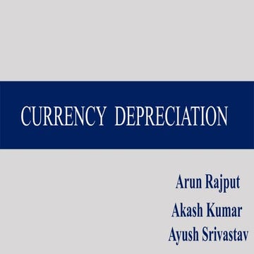 Currency Depreciation 