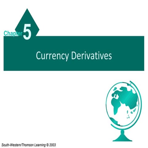 Currency derivatives
