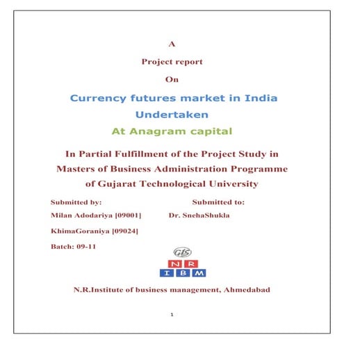 Currency futuers in india