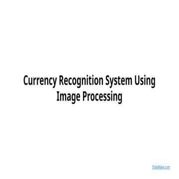 ESP32-CAM Currency Recognition using Edge Impulse | PPTX