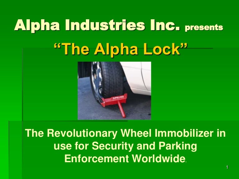 The Alpha Lock Wheel Lock For Vehicle Security, Heavy Equipment Secur…