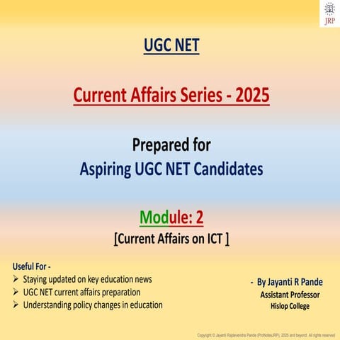 UGC NET 2025 Current Affairs Module 2.pdf