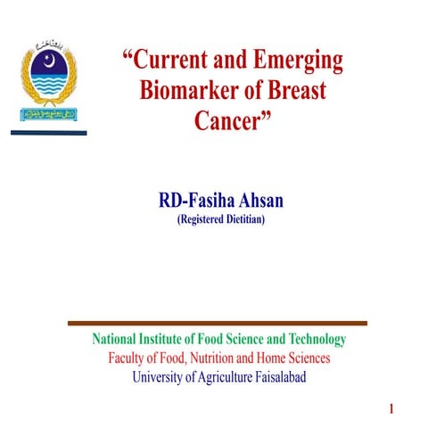 Molecular biology of breast cancer and | PPTX