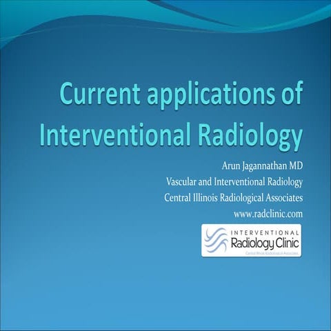 Current applications of interventional radiology 97