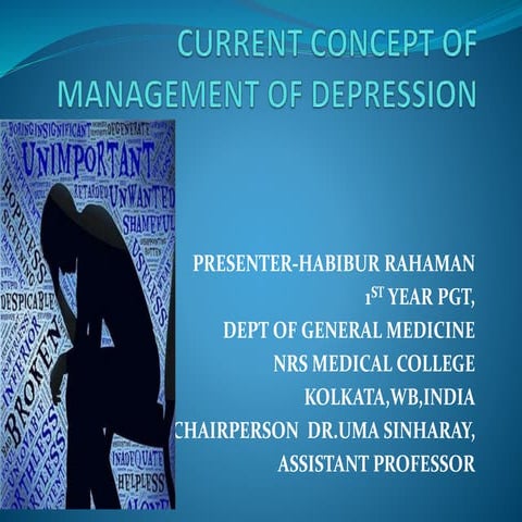Current concept of depression management | PPTX