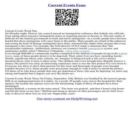 Essay Current Affairs | PDF