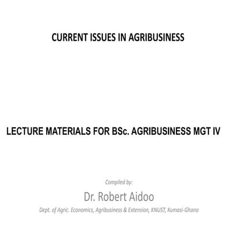 Current issues in_agribusiness