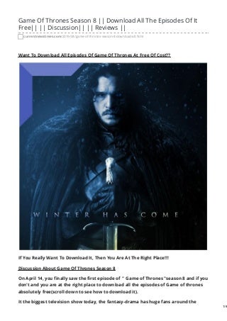 game of thrones time slot