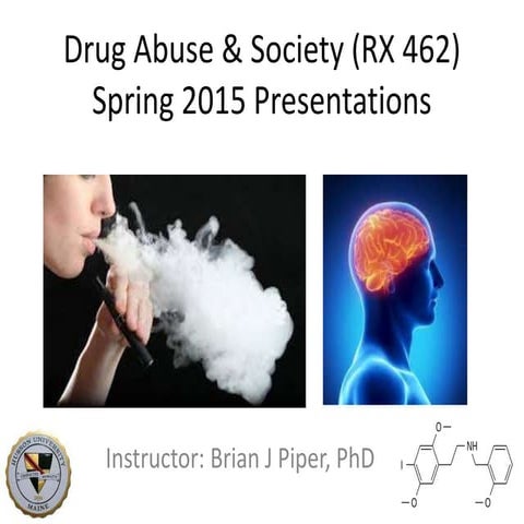 Current recreational drugs: RX462 Drug Abuse & Society, Spring 2015 Class pre...