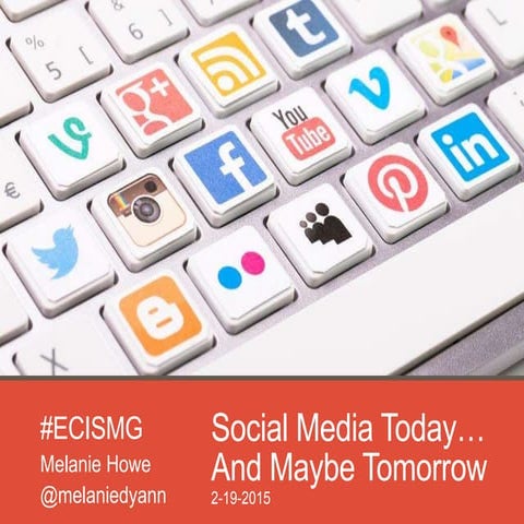 Social Media Today...and Maybe Tomorrow