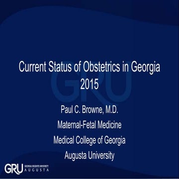 Women's Access to Healthcare - Paul Browne Presentation